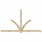 Ekena Millwork Redmond Rough Sawn Timber Gable Bracket, Douglas Fir, 108"W x 58"H x 4"D x 4"F, 13/12 Pitch GBW108X58X0404RED00RDF - alternate 1